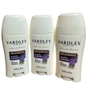 Yardley London English Lavender Fine Fragrance Deodorant 2oz Lot of 3